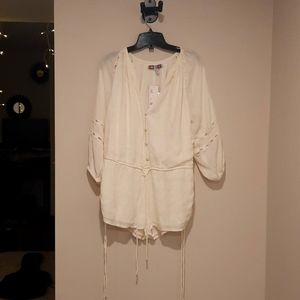 Urban Outfitters-Bohemian White Romper